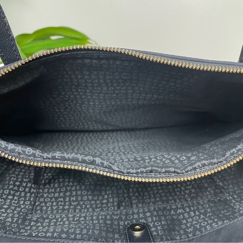 Kate Spade Wilson Road Talya Black Nylon Zip Tote Work Laptop Bag - Picture 10 of 11